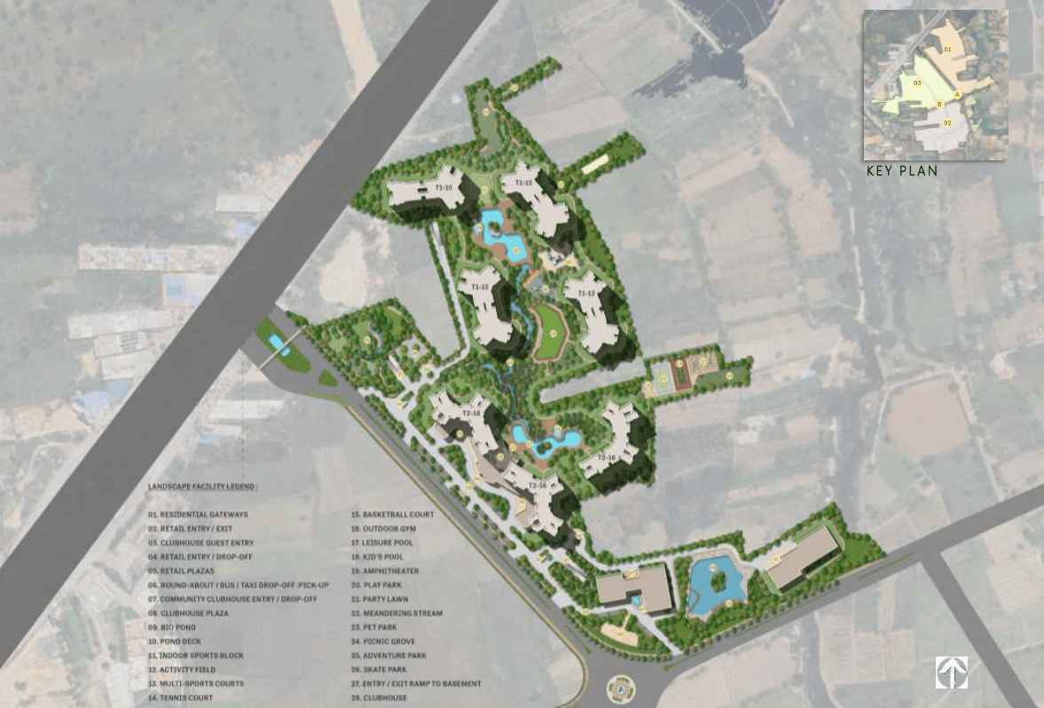 DRA Avalon Parandur - Master plan showing the residential plot layout in Parandur