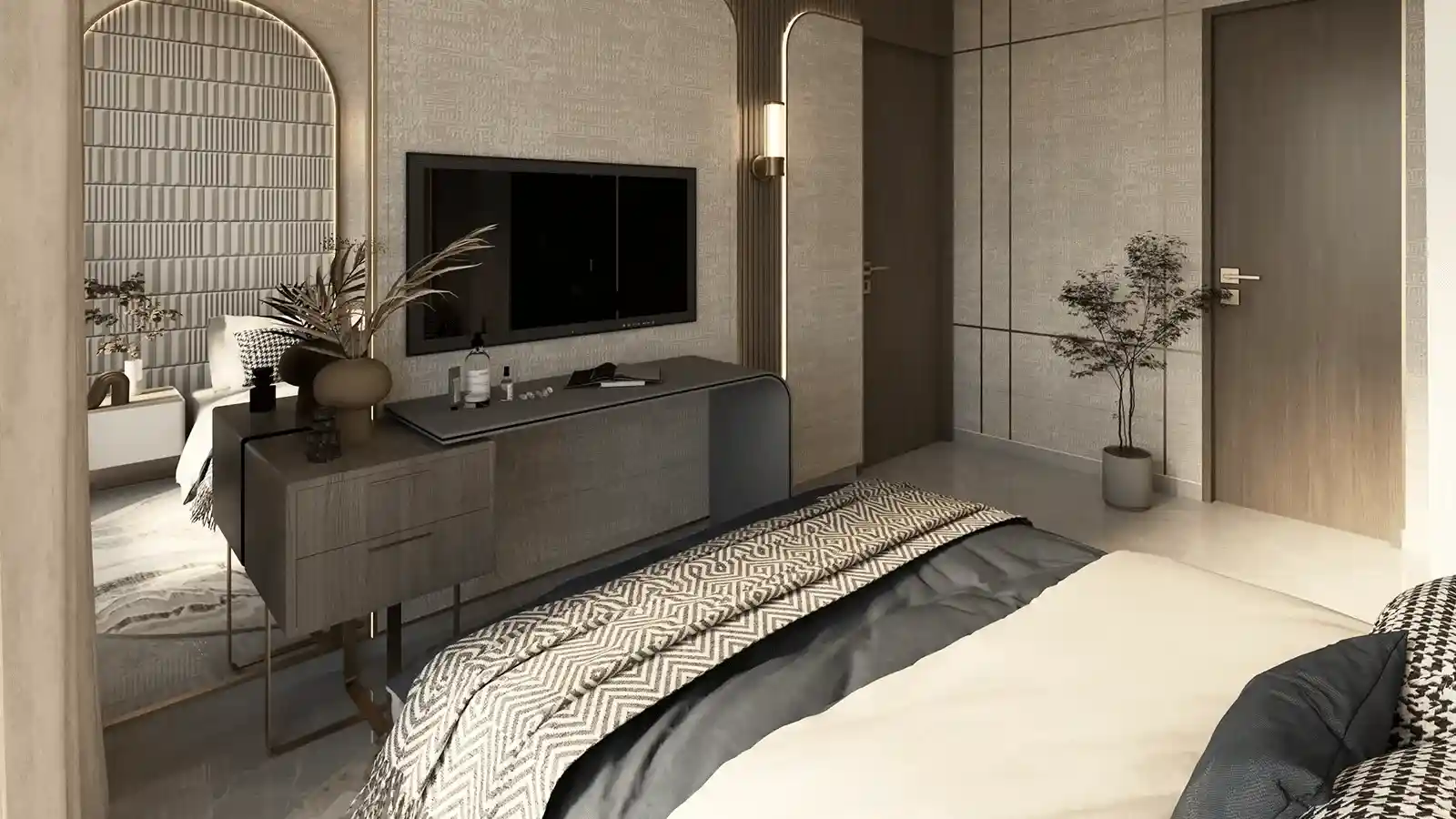Master bedroom interior ideas for DRA Richburg East Tambaram Apartments